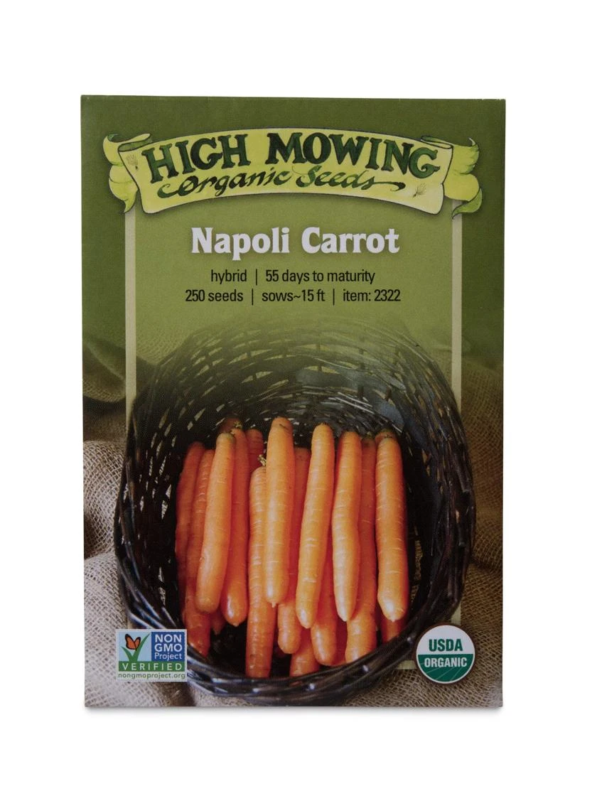 Napoli Carrot Organic Seeds 3 Napoli Carrot Organic Seeds