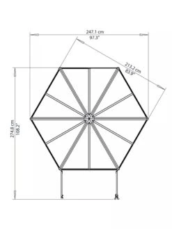 Canopia® By Palram Oasis Hexagon Greenhouse 13 Canopia® By Palram Oasis Hexagon Greenhouse -Garden Supplies Shop 8596238 005V tif