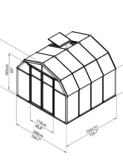 Canopia® By Palram Hobby Gardener Greenhouse, 8' 25 Canopia® By Palram Hobby Gardener Greenhouse, 8' -Garden Supplies Shop 8599331 11V tif