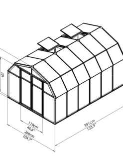 Canopia® By Palram Hobby Gardener Greenhouse, 8' 27 Canopia® By Palram Hobby Gardener Greenhouse, 8' -Garden Supplies Shop 8599332 03V tif