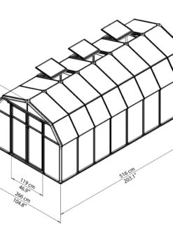 Canopia® By Palram Hobby Gardener Greenhouse, 8' 29 Canopia® By Palram Hobby Gardener Greenhouse, 8' -Garden Supplies Shop 8599333 04V tif