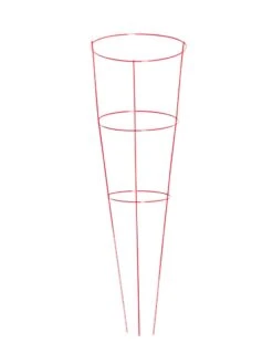 Heavy-Duty Plant Supports 42", Set Of 5 -Garden Supplies Shop 8600029 02v heavy duty colorful plant supports 42 inch red