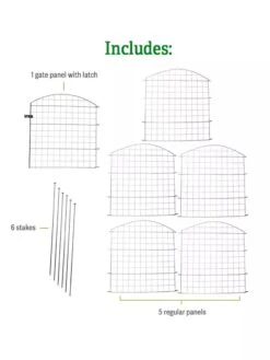 6 Panel Critter Fence With Gate 12 6 Panel Critter Fence With Gate -Garden Supplies Shop 8609844 includes GSC