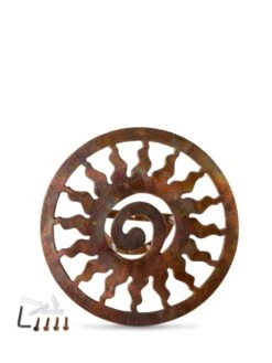 Rustic Sun Wall-Mount Garden Hose Hanger -Garden Supplies Shop 8611025 0828 tif