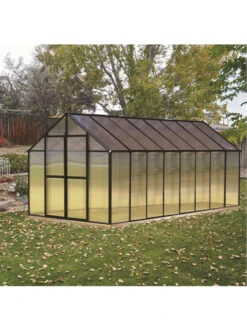 MONT Premium Greenhouse, 8' X 16' 5 MONT Premium Greenhouse, 8' X 16' -Garden Supplies Shop 8611173 02v monticello premium greenhouse 8 x 16 black
