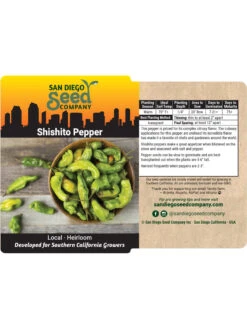 Shishito Pepper Organic Seeds 6 Shishito Pepper Organic Seeds -Garden Supplies Shop 8611910 02v