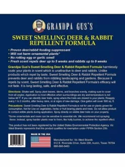 Grandpa Gus's Deer & Rabbit Repellent Spray -Garden Supplies Shop 8612427 05V 3 4