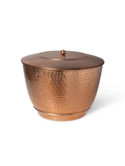 Hammered Copper Hose Pot With Lid -Garden Supplies Shop 8613311 5815
