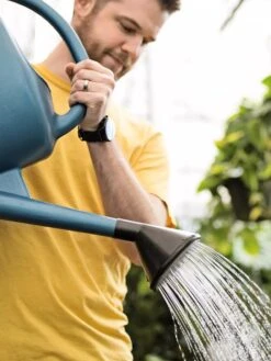 French Blue Watering Can -Garden Supplies Shop ChrisAhrensSquare 0118 tif